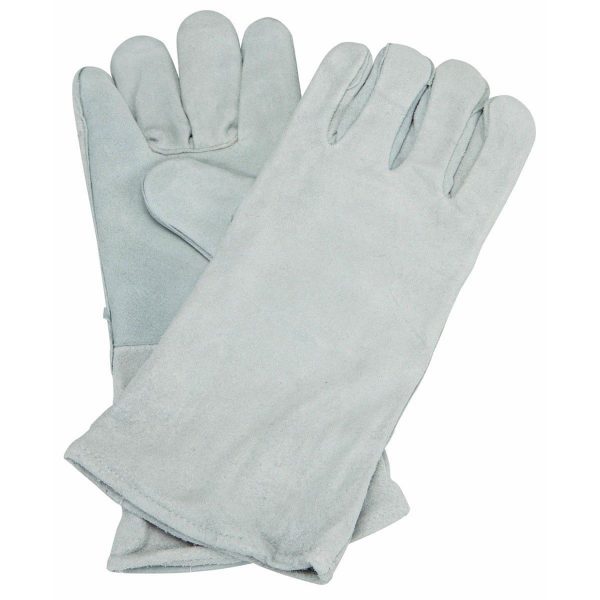 14 Welding Gloves Gray Leather Cowhide Protect Welder Hands