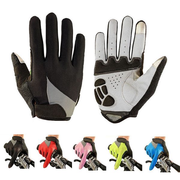 Full Finger Cycling Gloves Gel Bike Long Texting Touchscreen Gloves