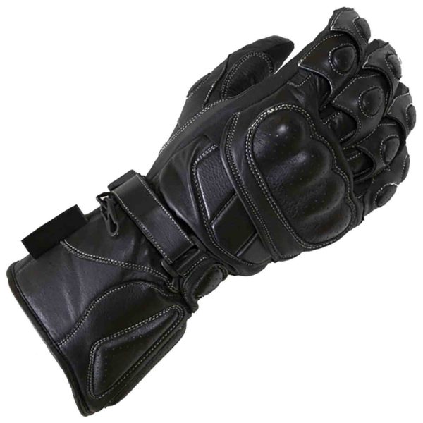 black biker gloves professional racing