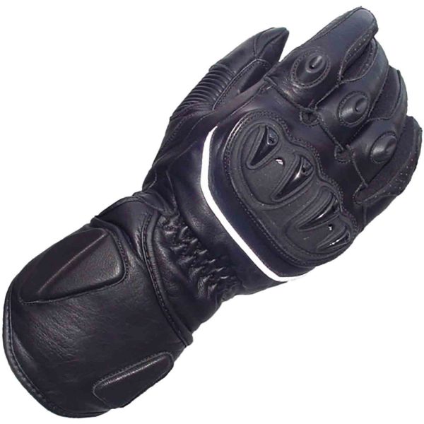 black professional biker gloves