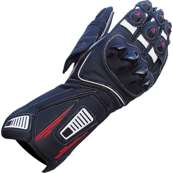 black professional biker gloves.